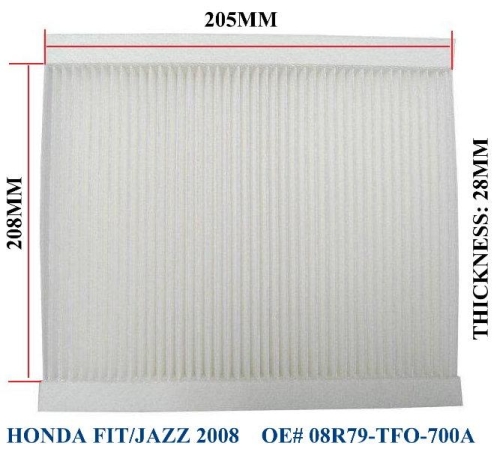 FILTER HON.FIT JAZZ 08 08R79-TFO-700A
